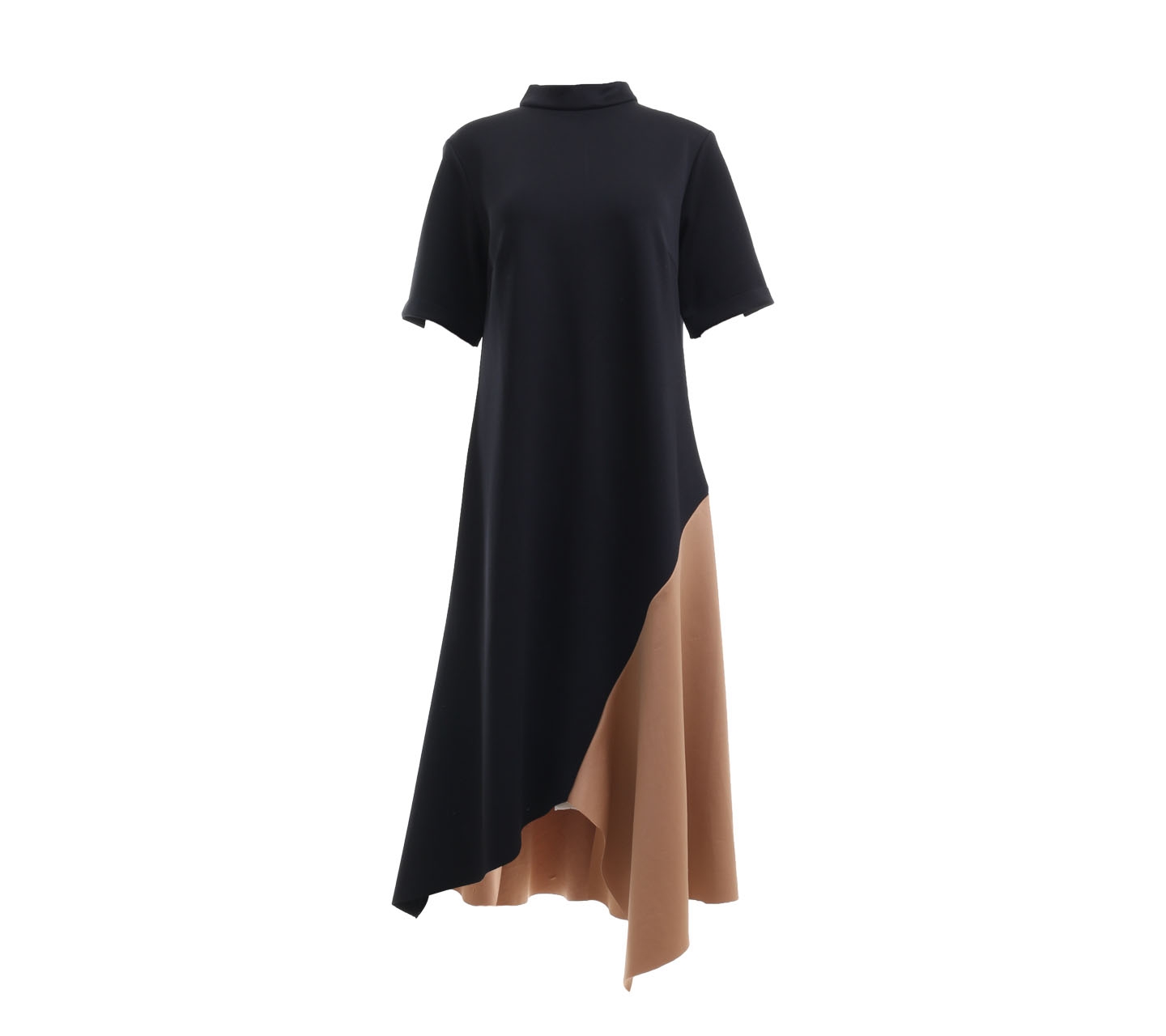 Posh The Label Black & Brown Midi Dress