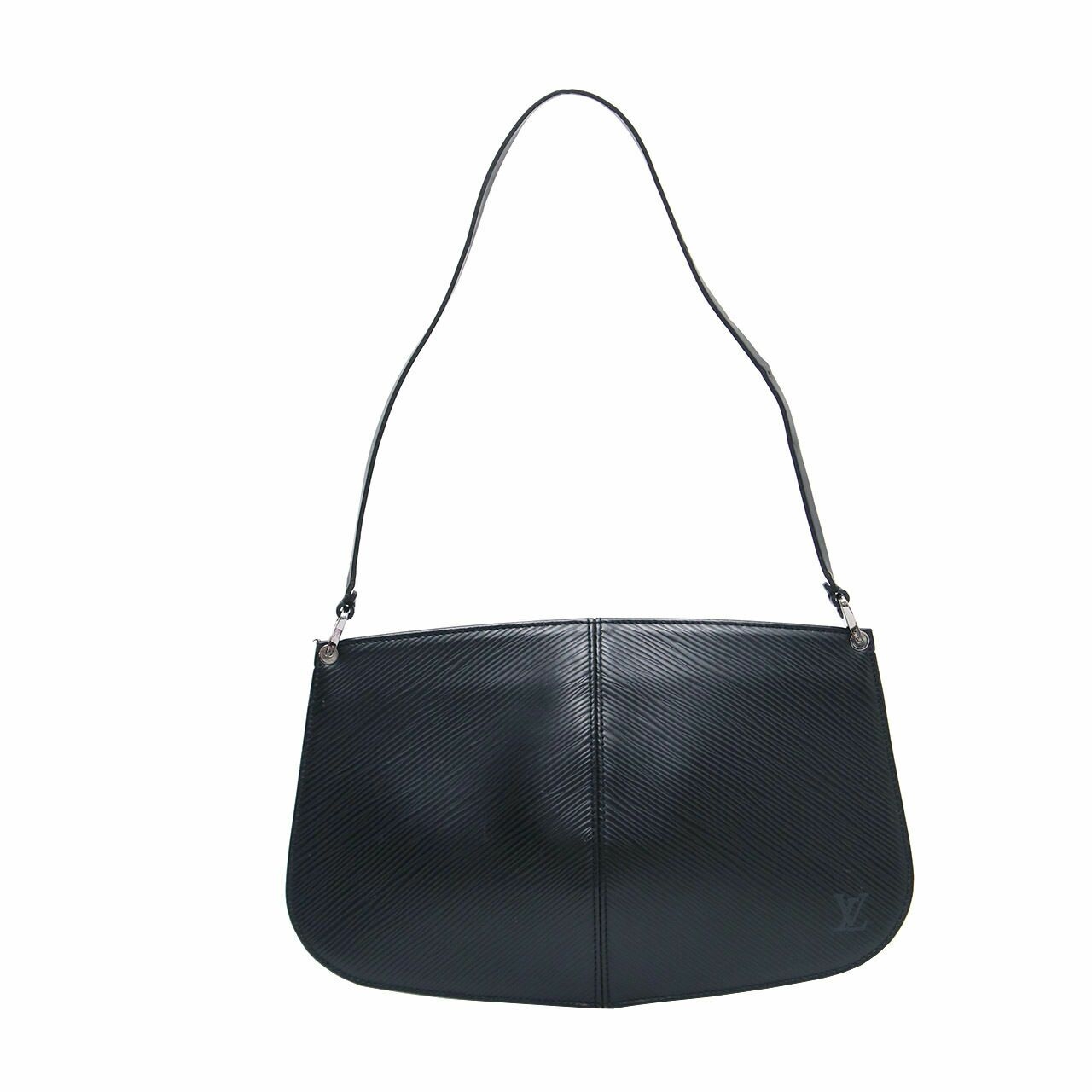 Louis Vuitton Demi-Lune Pochette Epi Leather Black Shoulder Bag