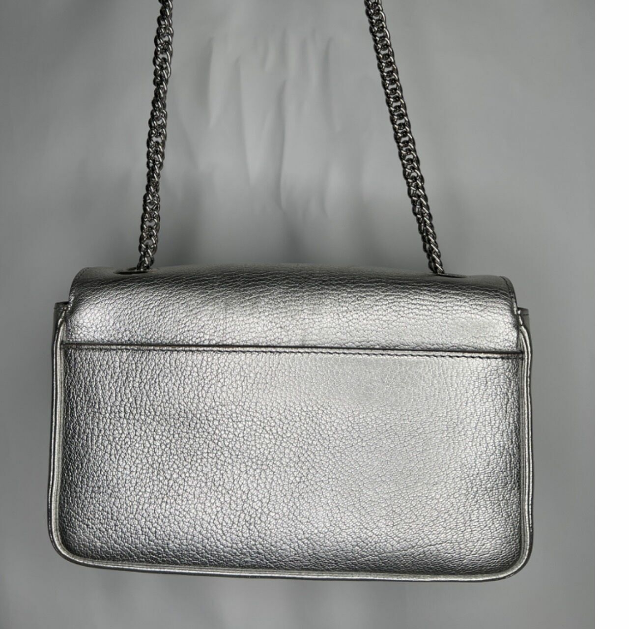 Balenciaga Silver Everyday L Chain Wallet Handbag