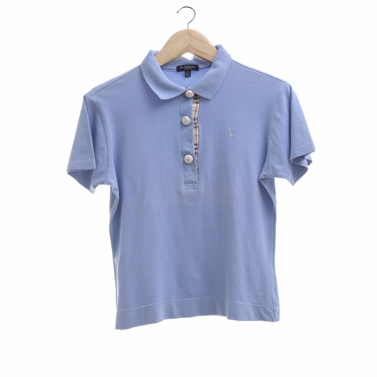 Burberry Sky Blue Polo T-Shirt