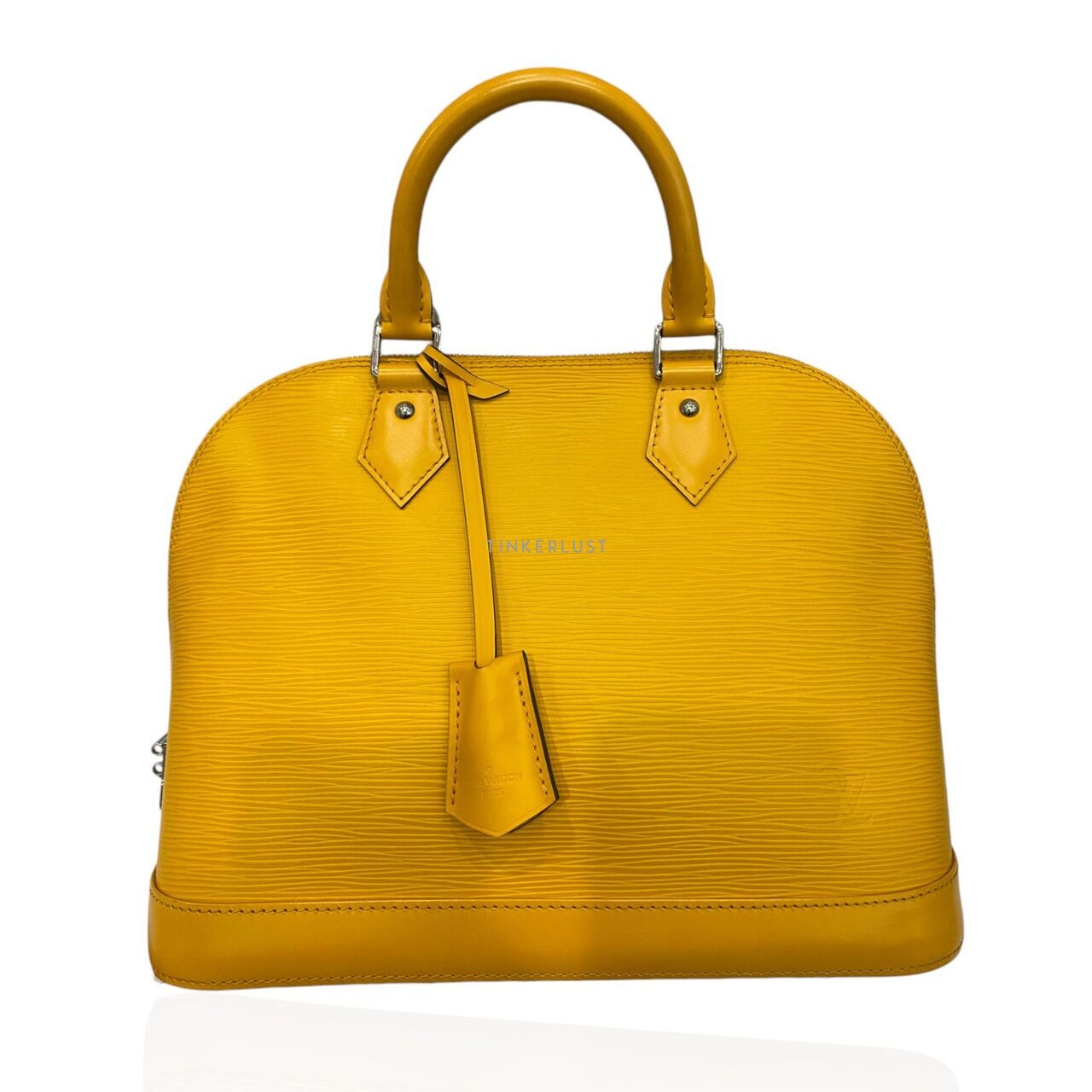 Louis Vuitton Alma Epi Leather Yellow PM SHW 2014 Satchel