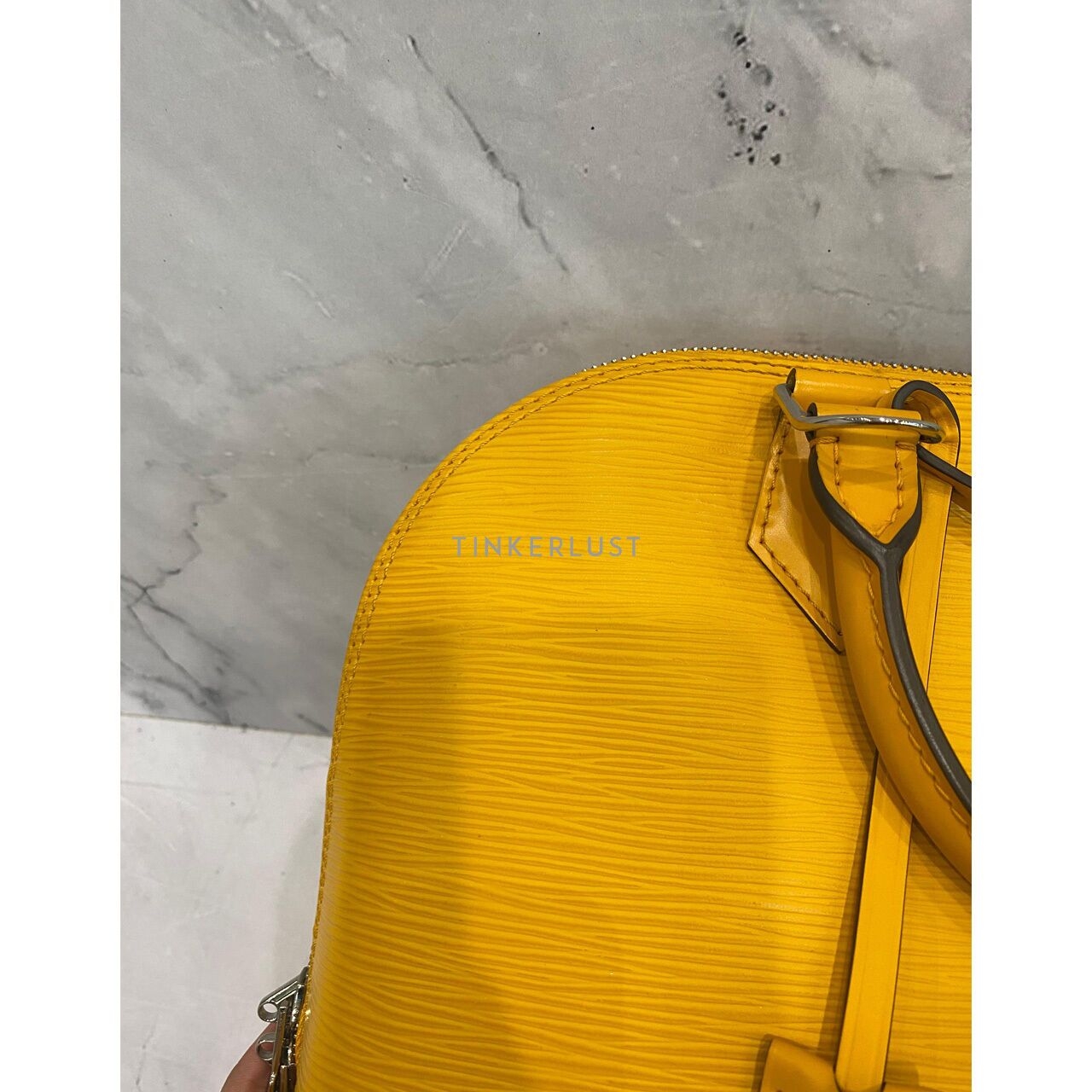 Louis Vuitton Alma Epi Leather Yellow PM SHW 2014 Satchel