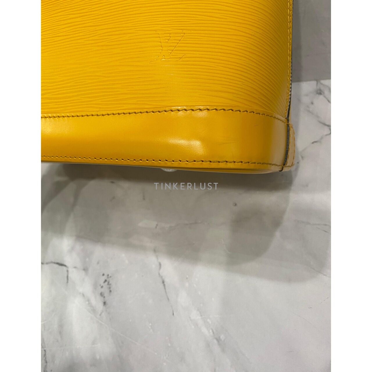 Louis Vuitton Alma Epi Leather Yellow PM SHW 2014 Satchel