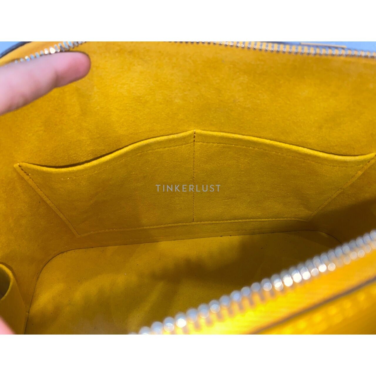 Louis Vuitton Alma Epi Leather Yellow PM SHW 2014 Satchel