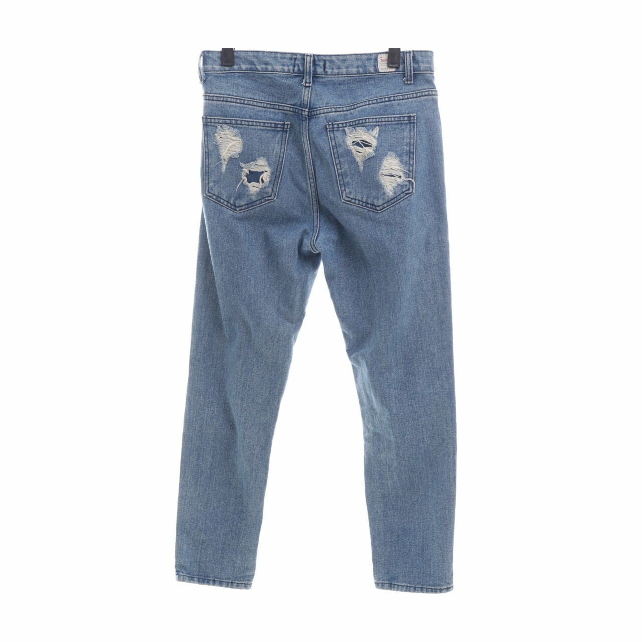 Private Collection Dark Blue Ripped Denim Long Pants