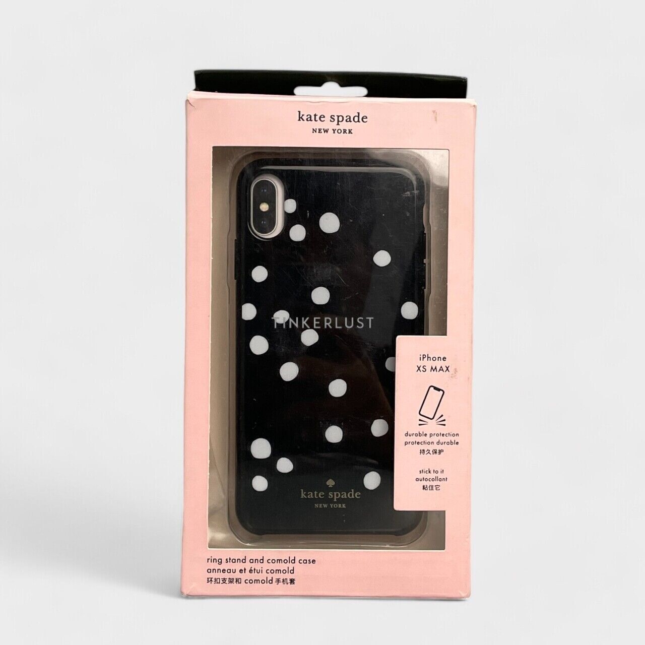 Kate Spade Stability Ring & Dot Black & White Iphone XS Max Case