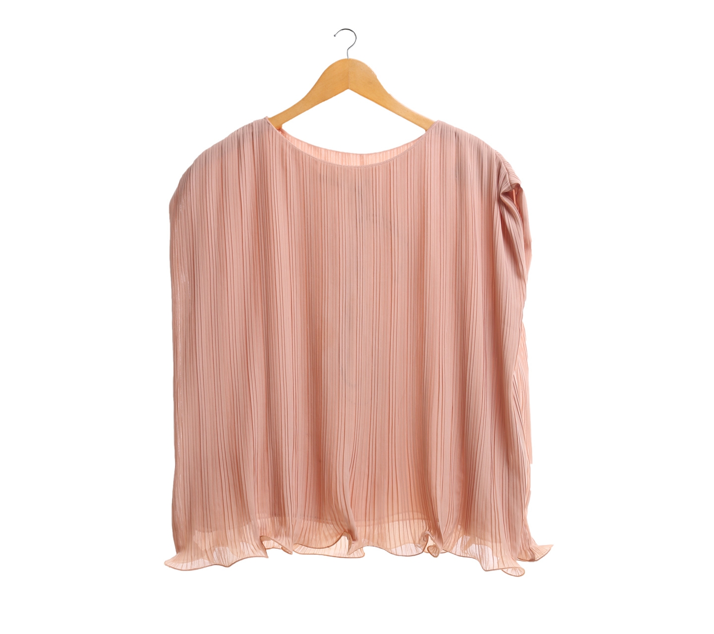 Shop At Velvet Light Brown Pleated Sleeveless