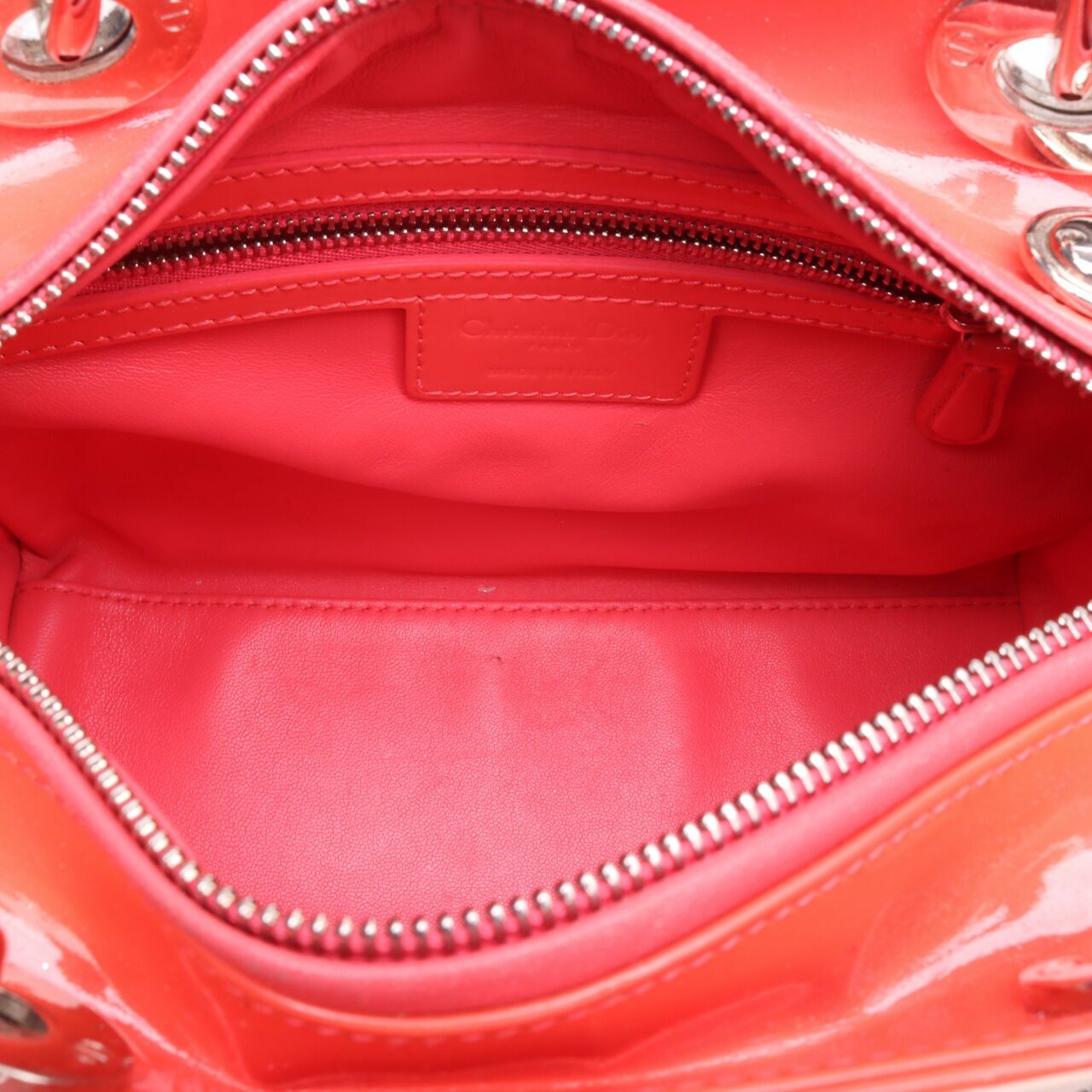 Christian Dior Lady Dior Medium Salmon Satchel Bag