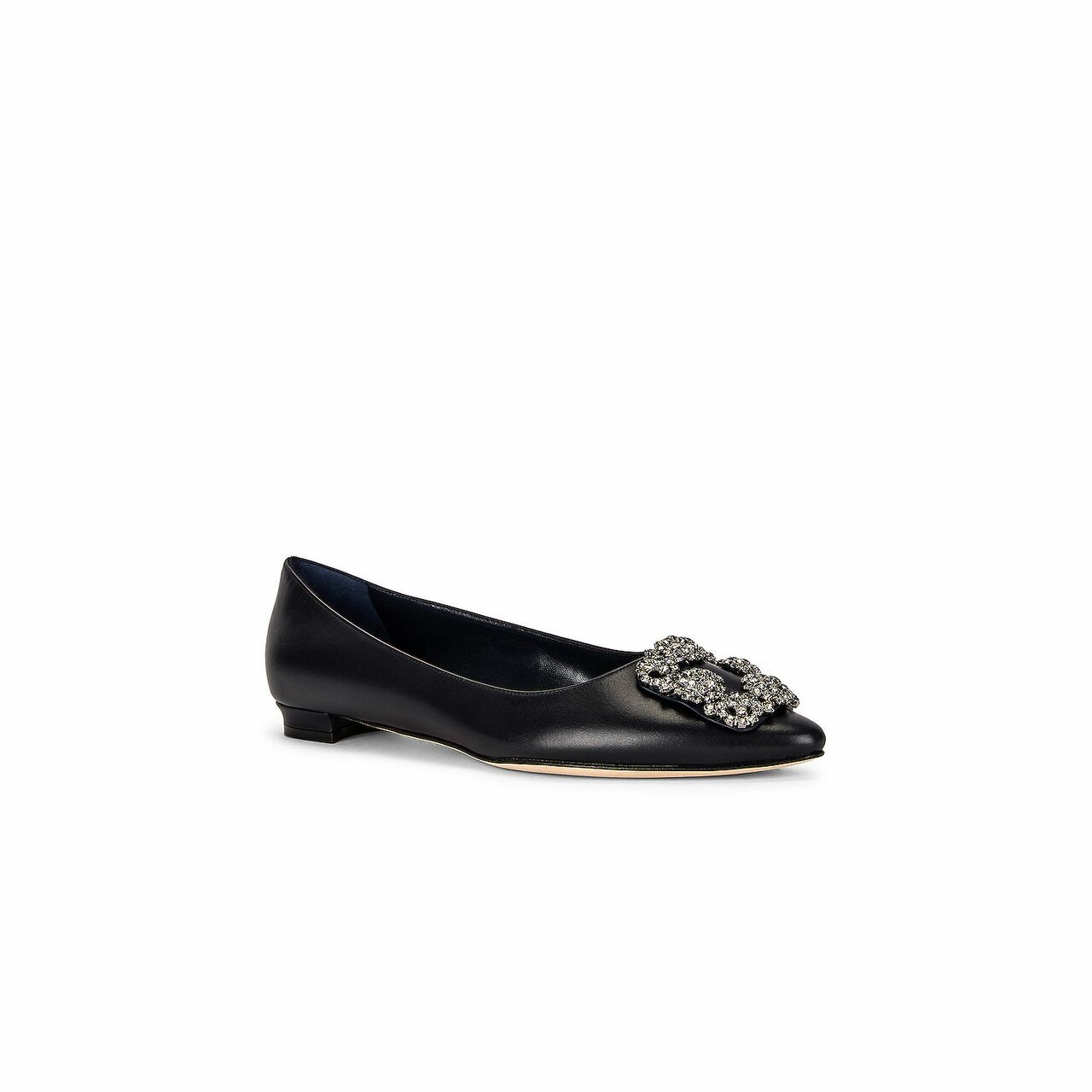 Manolo Blahnik Navy Flats