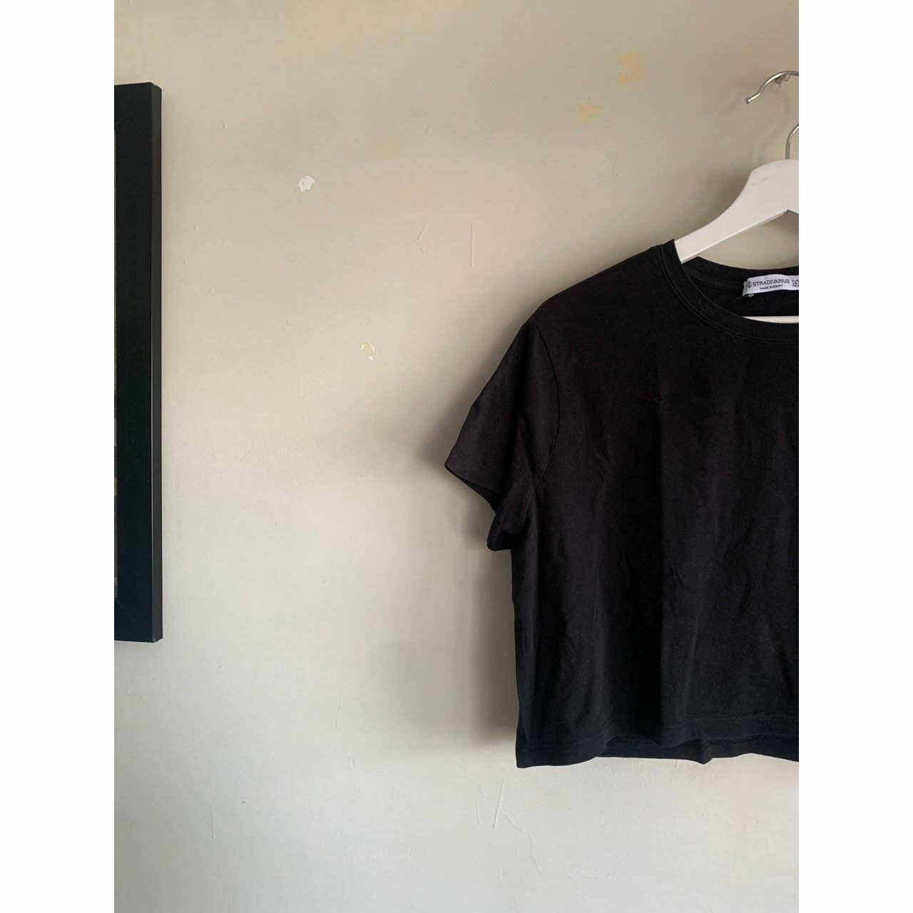 Stradivarius Black Tshirt