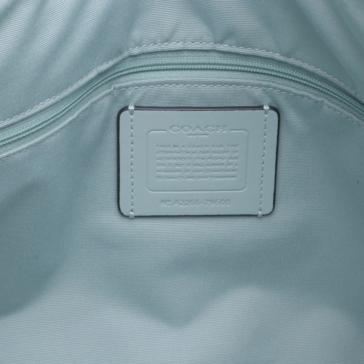 Coach Light Teal C76908 Gallery Tote Bag