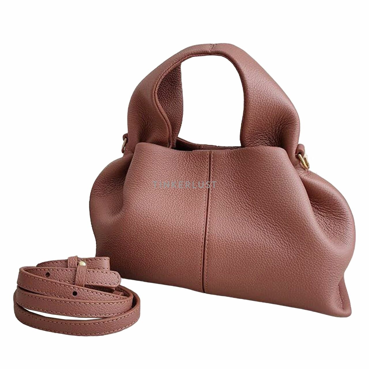 POLENE Mini Neuf Grain Blush Satchel