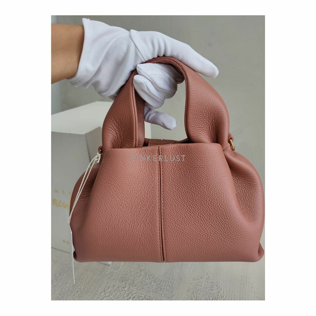 POLENE Mini Neuf Grain Blush Satchel