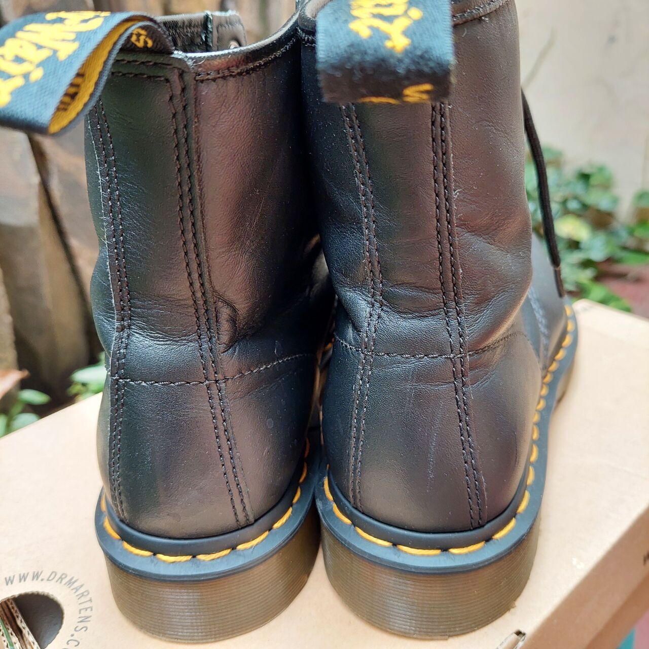 Dr. Martens Black Nappa Leather Boots