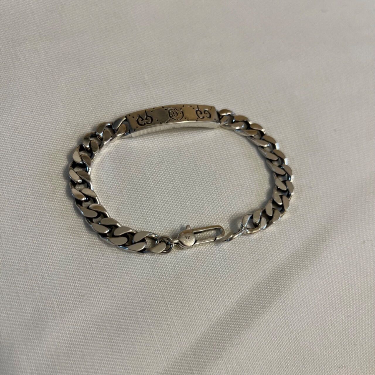 Gucci Ghost Chain Bracelet In Silver