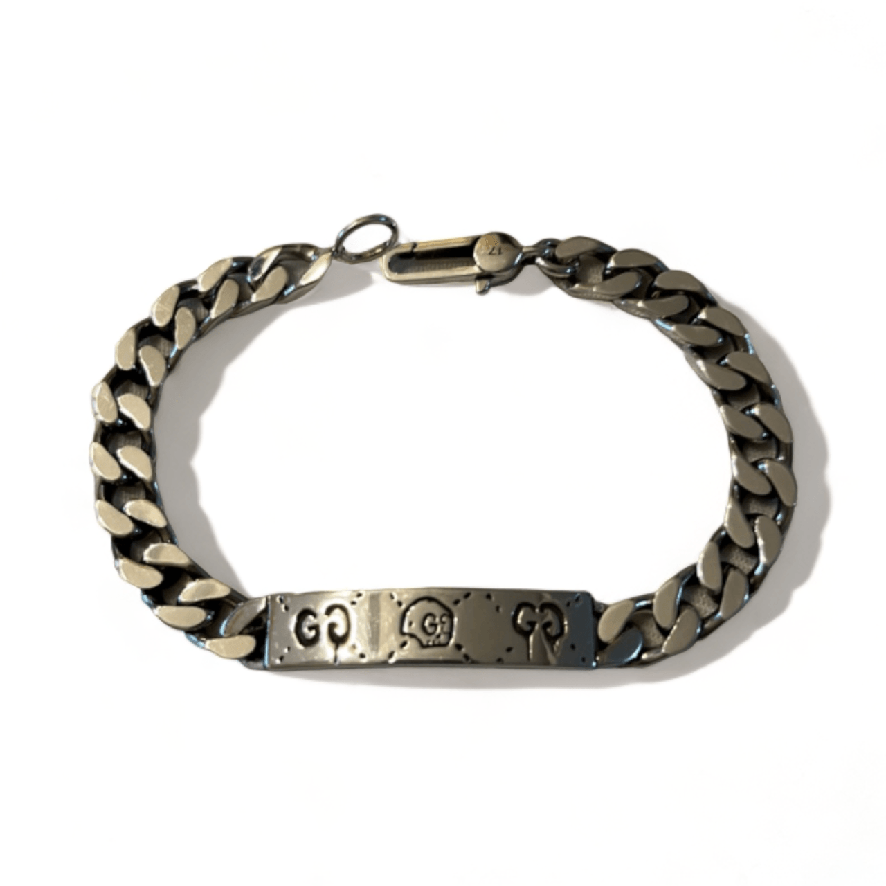 Gucci Ghost Chain Bracelet In Silver