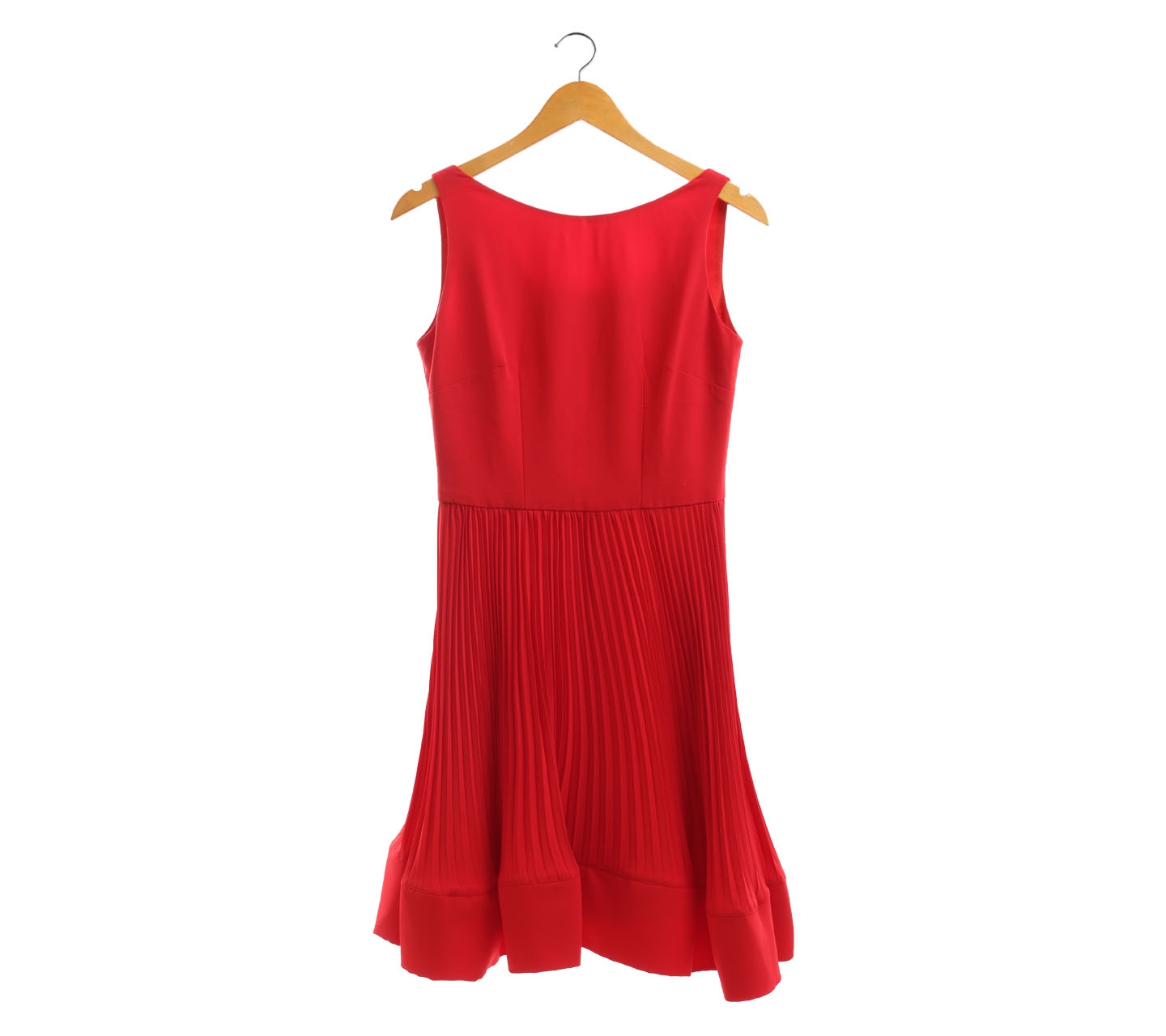 Sissae Red Pleated Mini Dress