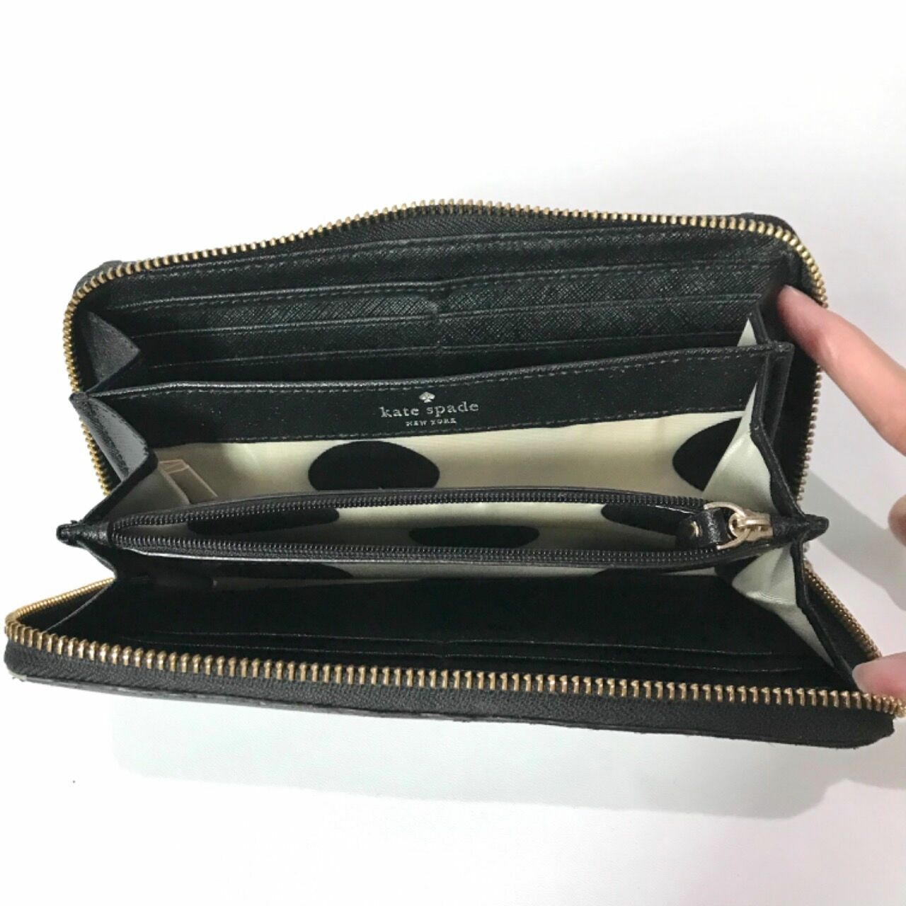 Kate Spade Black Zipper Wallet