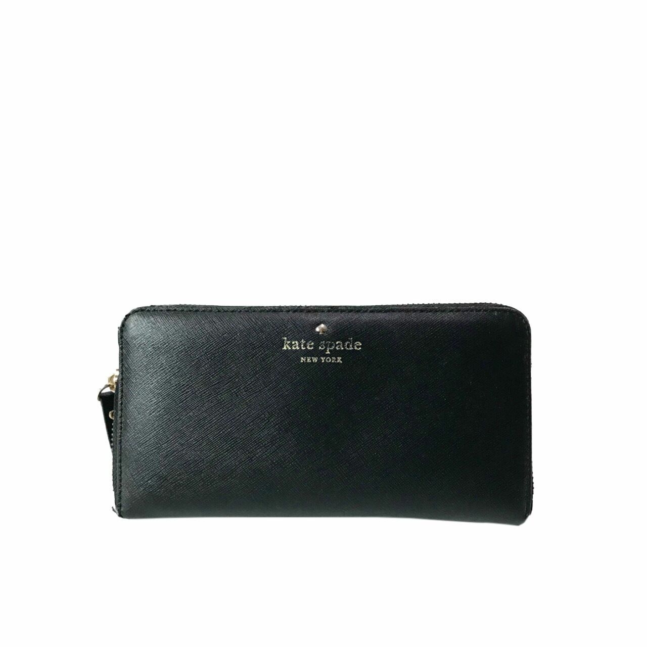 Kate Spade Black Zipper Wallet