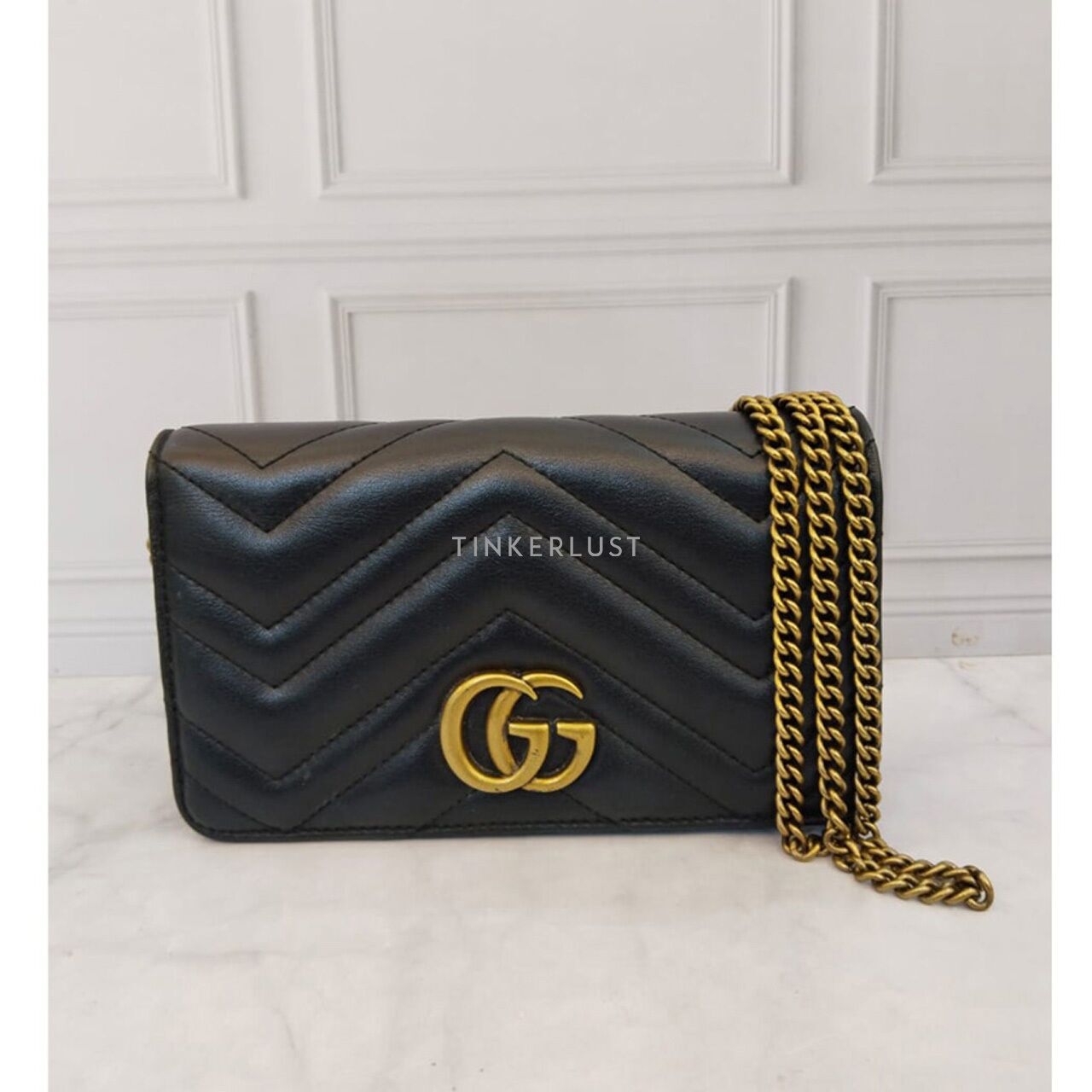 Gucci Marmont WOC Black GHW Shoulder Bag