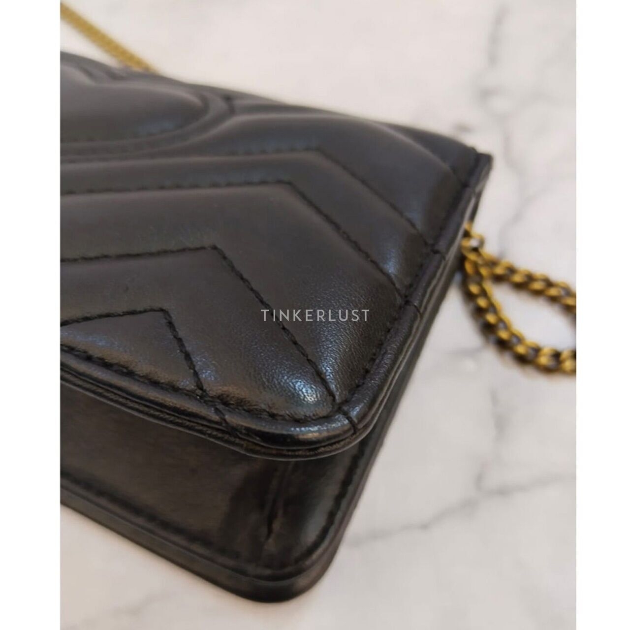 Gucci Marmont WOC Black GHW Shoulder Bag