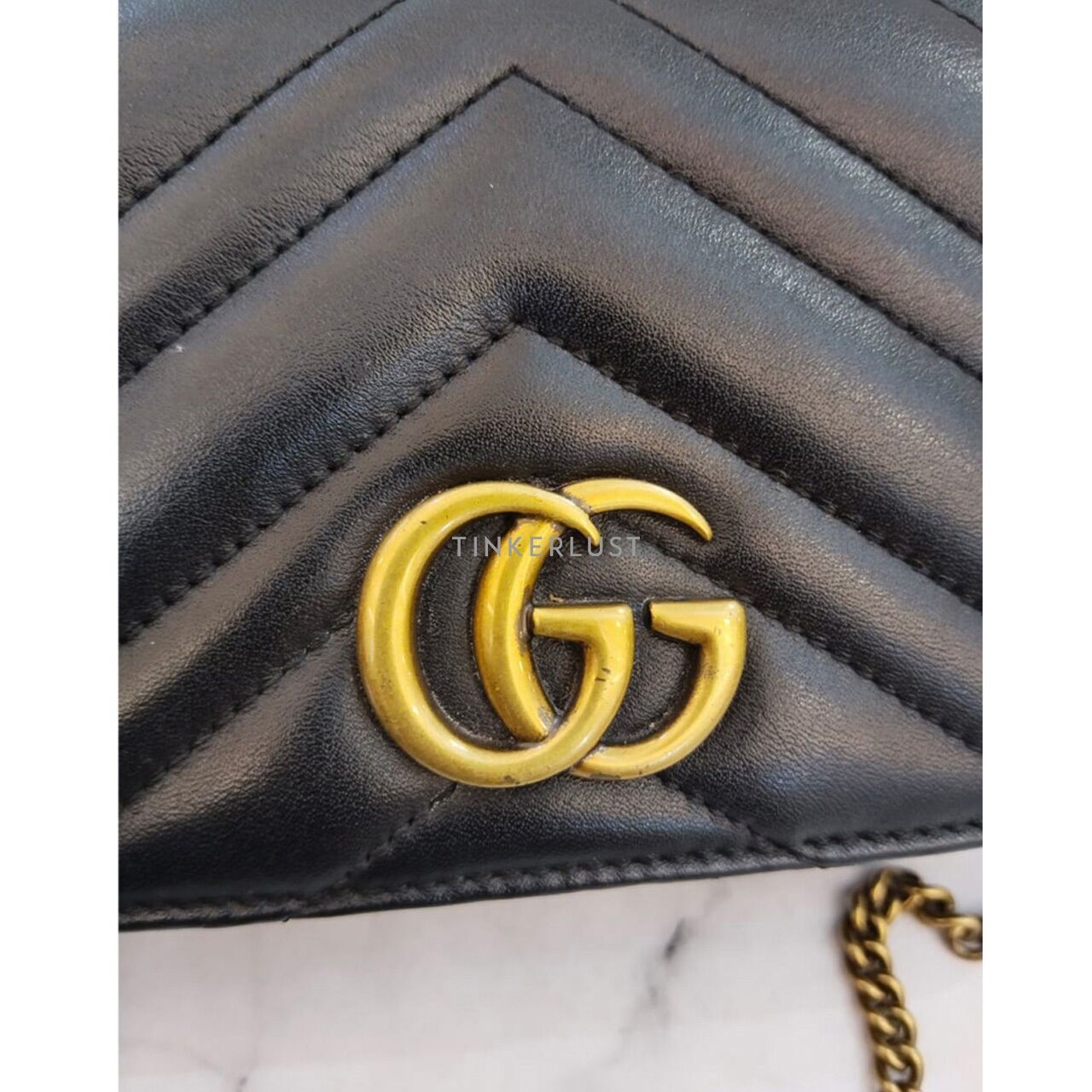 Gucci Marmont WOC Black GHW Shoulder Bag