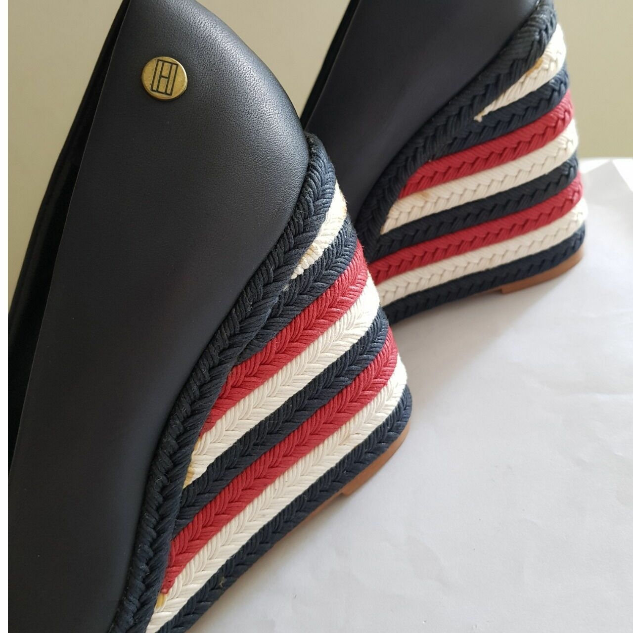 Tommy Hilfiger Navy Wedges