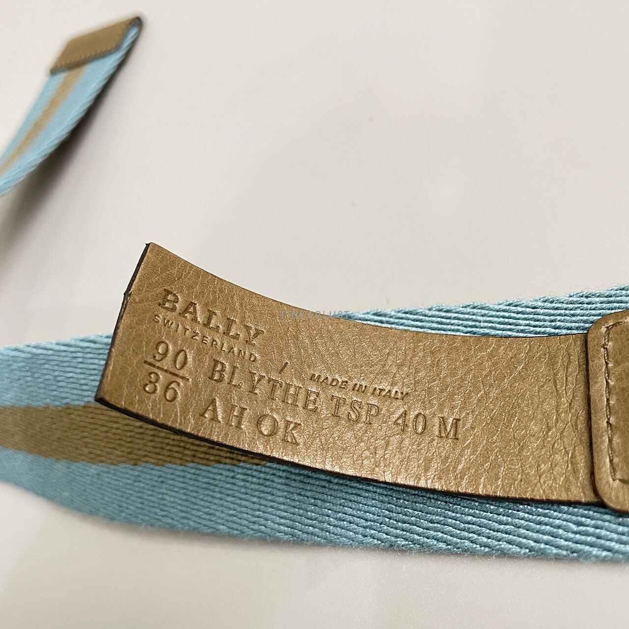 Bally Blythe Blue SHW Belt