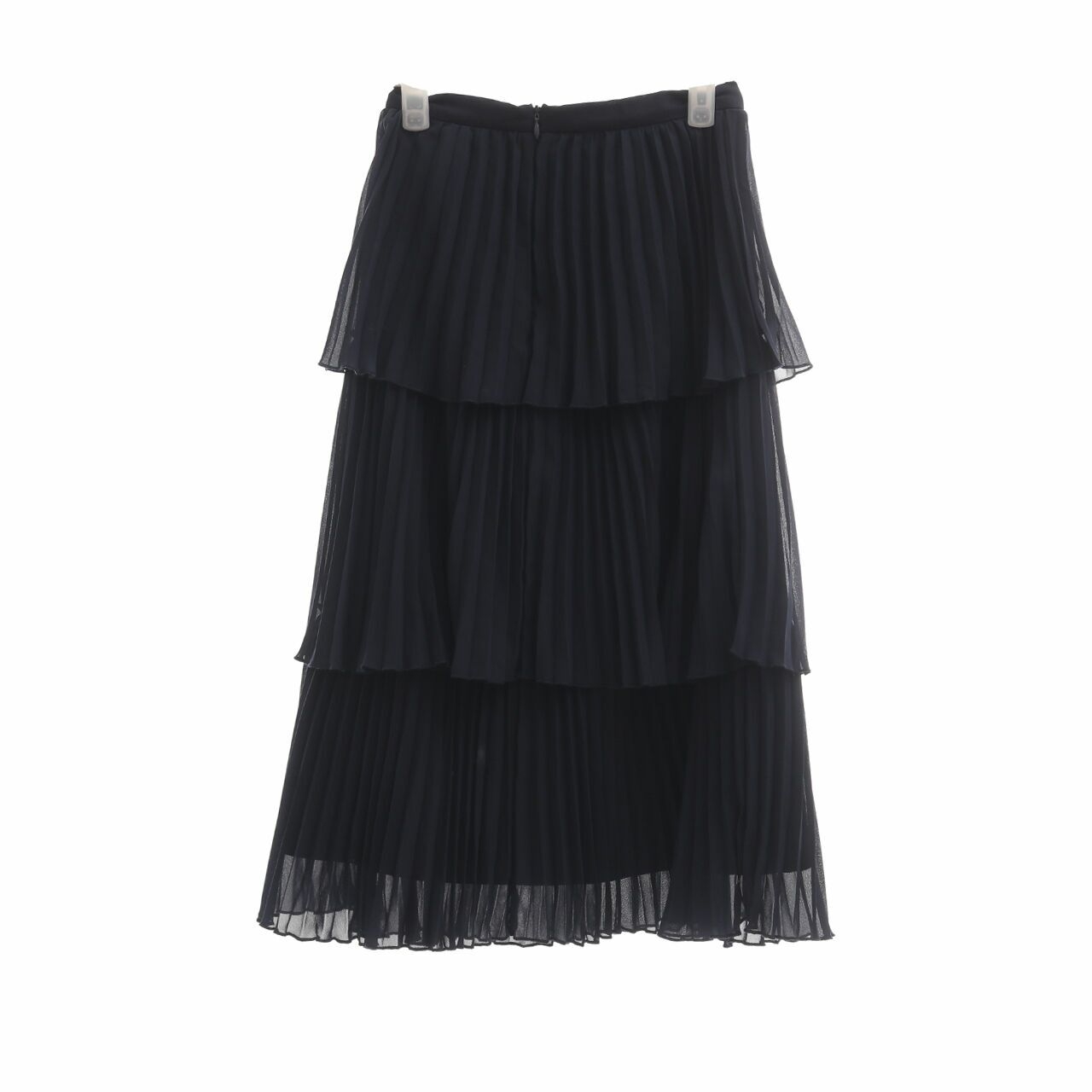 Love, Bonito Navy Pleats Midi Skirt