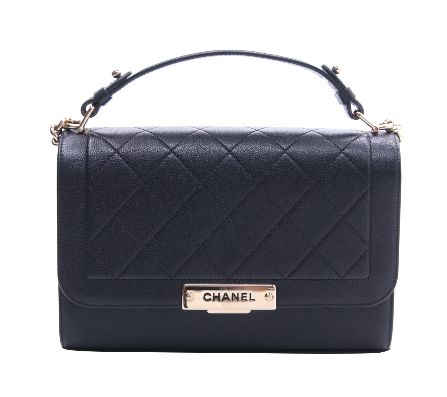 Chanel Black Quilted Leather Satchel