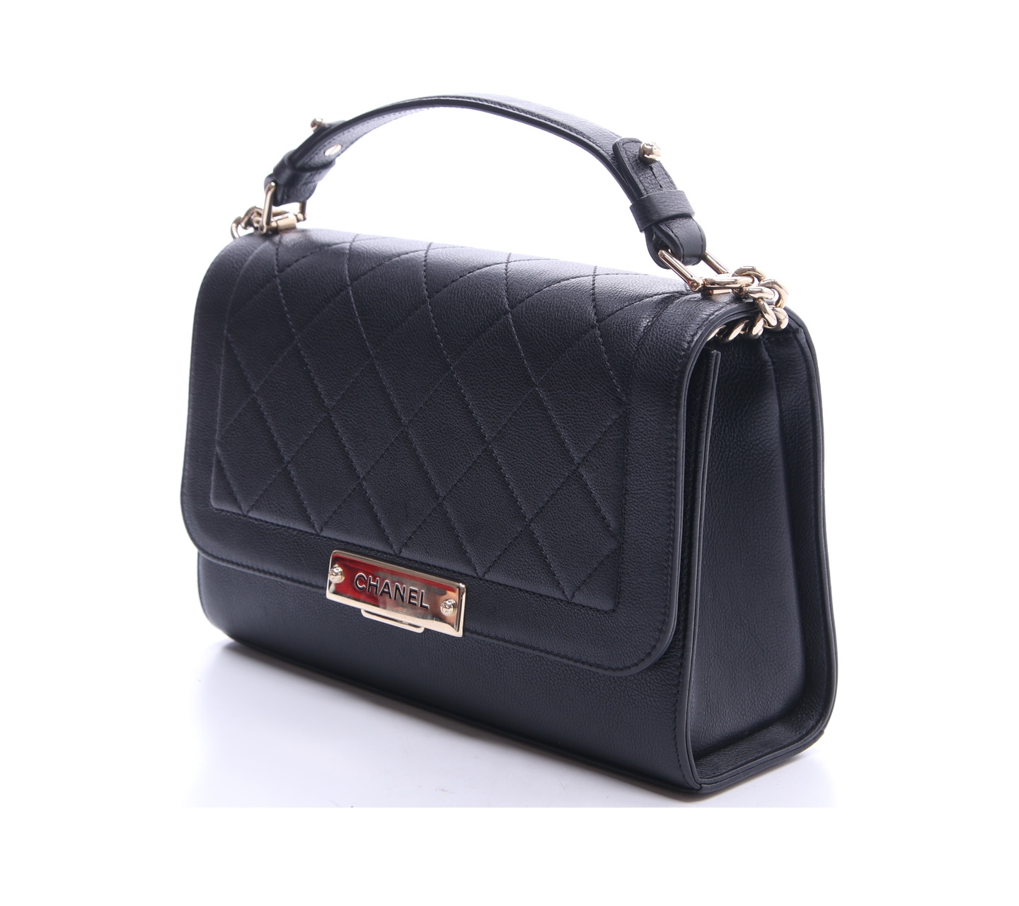 Chanel Black Quilted Leather Satchel