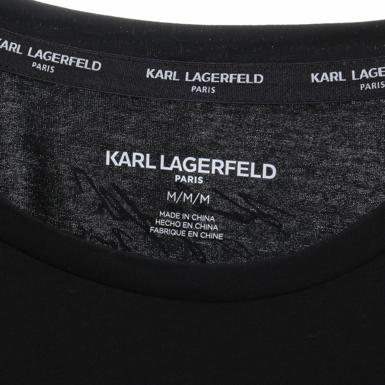 Karl Lagerfeld Paris Black Chef Tshirt Size M