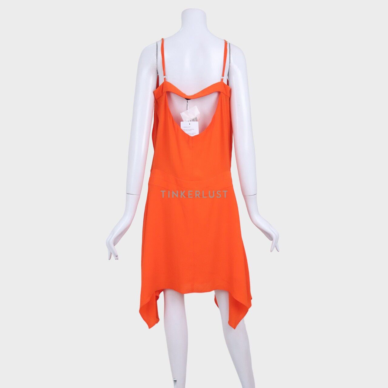 Sandro Orange Midi Dress