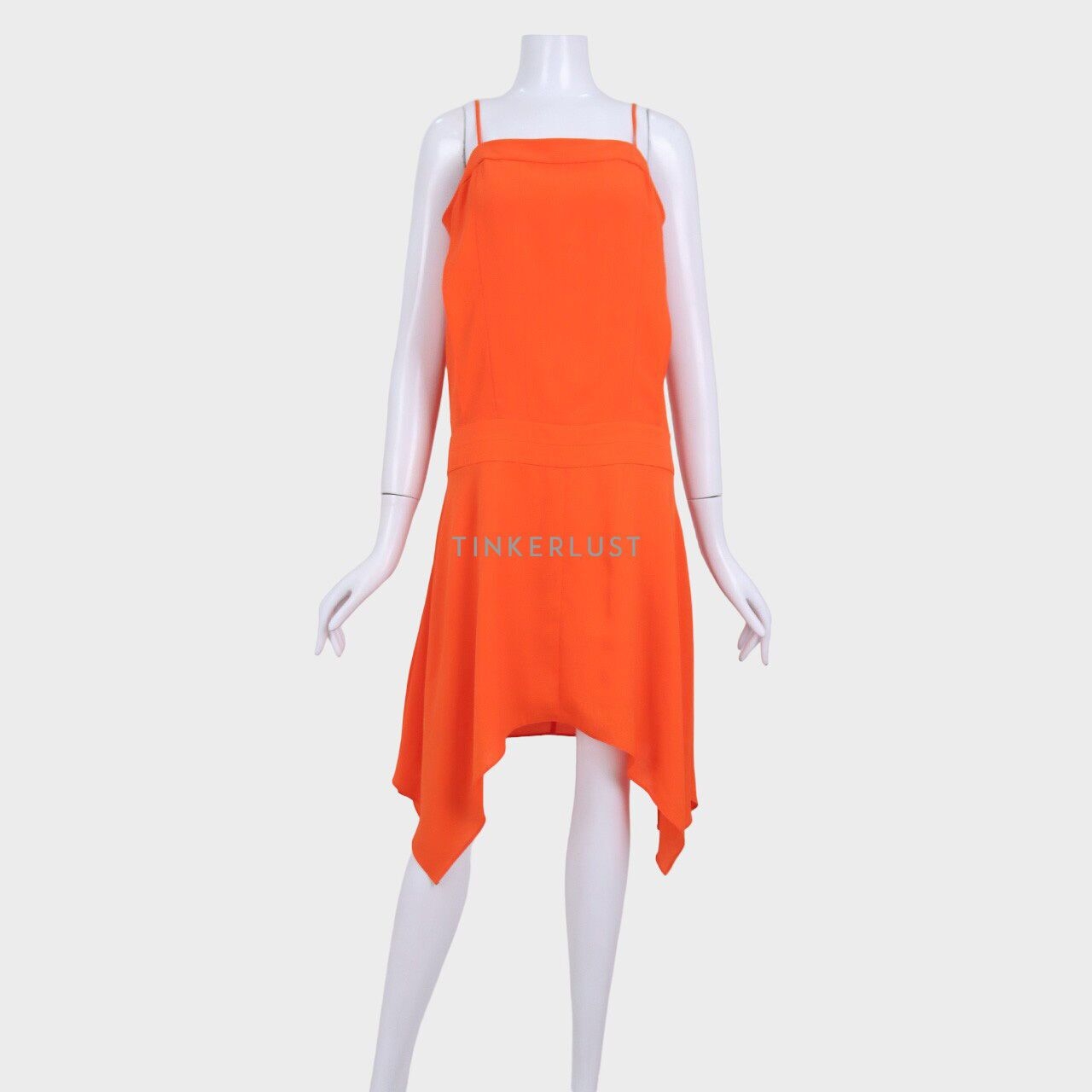 Sandro Orange Midi Dress