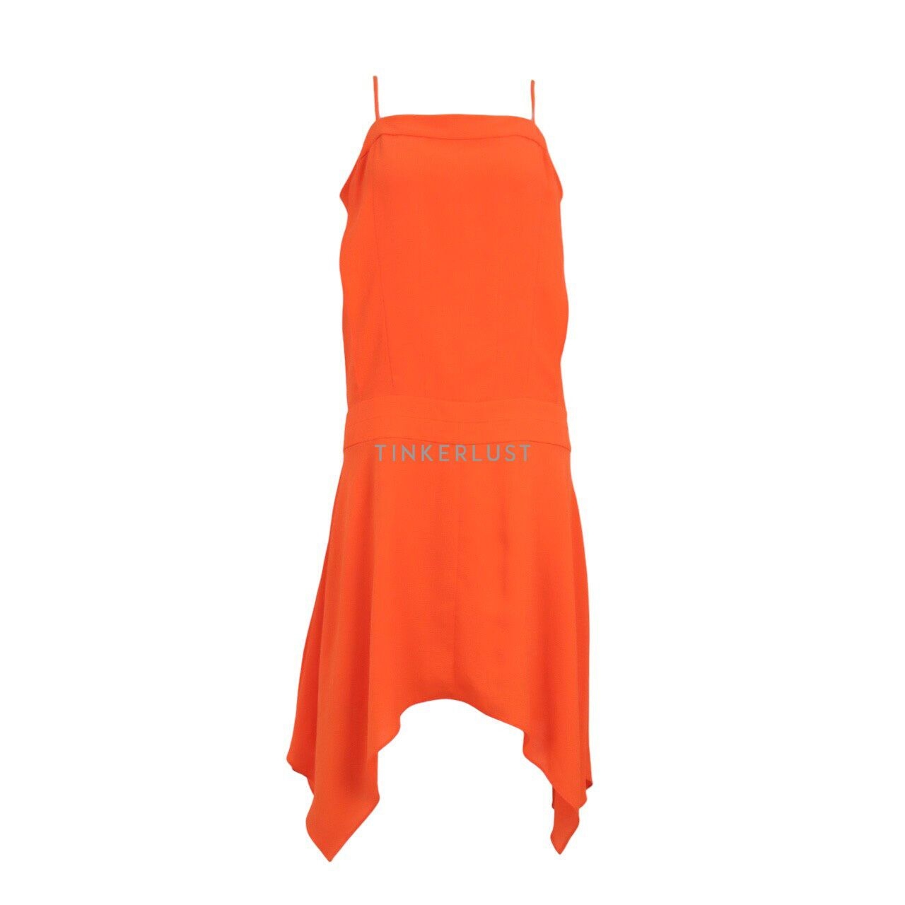 Sandro Orange Midi Dress