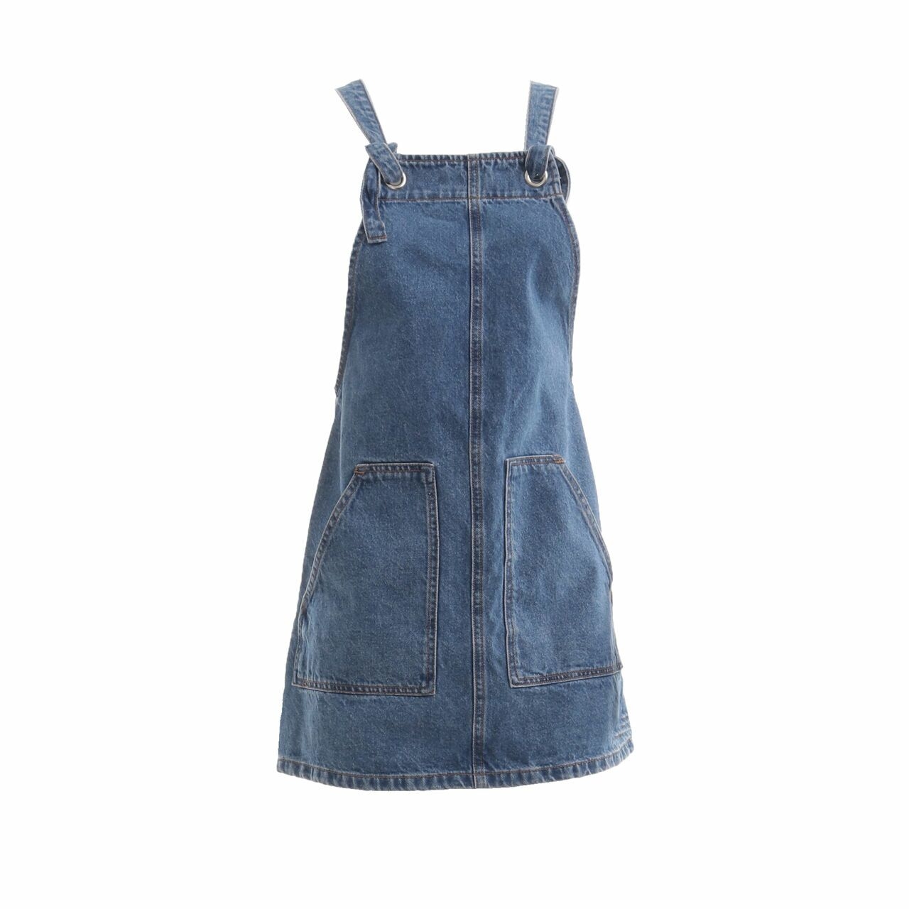 Stradivarius Blue Overall Mini Dress