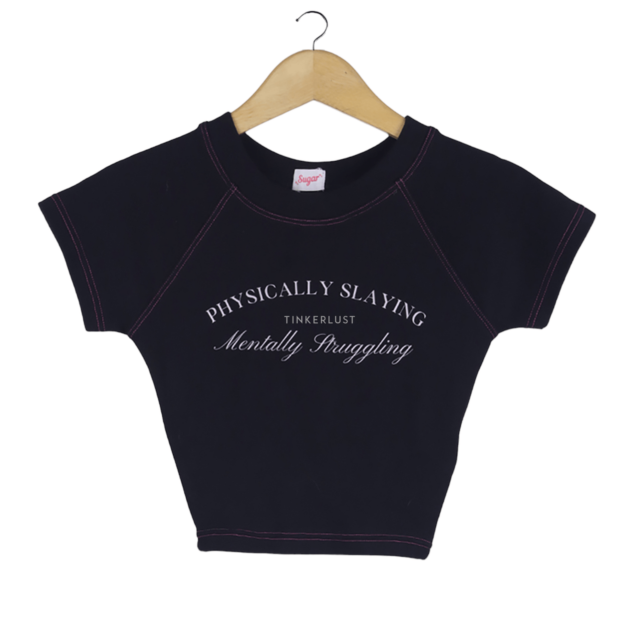 Private Collection Black Crop T-Shirt