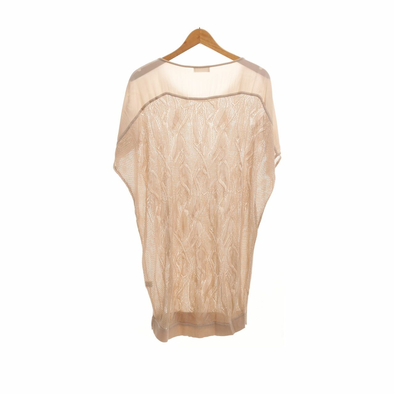 anteprima Beige Perforated  Blouse