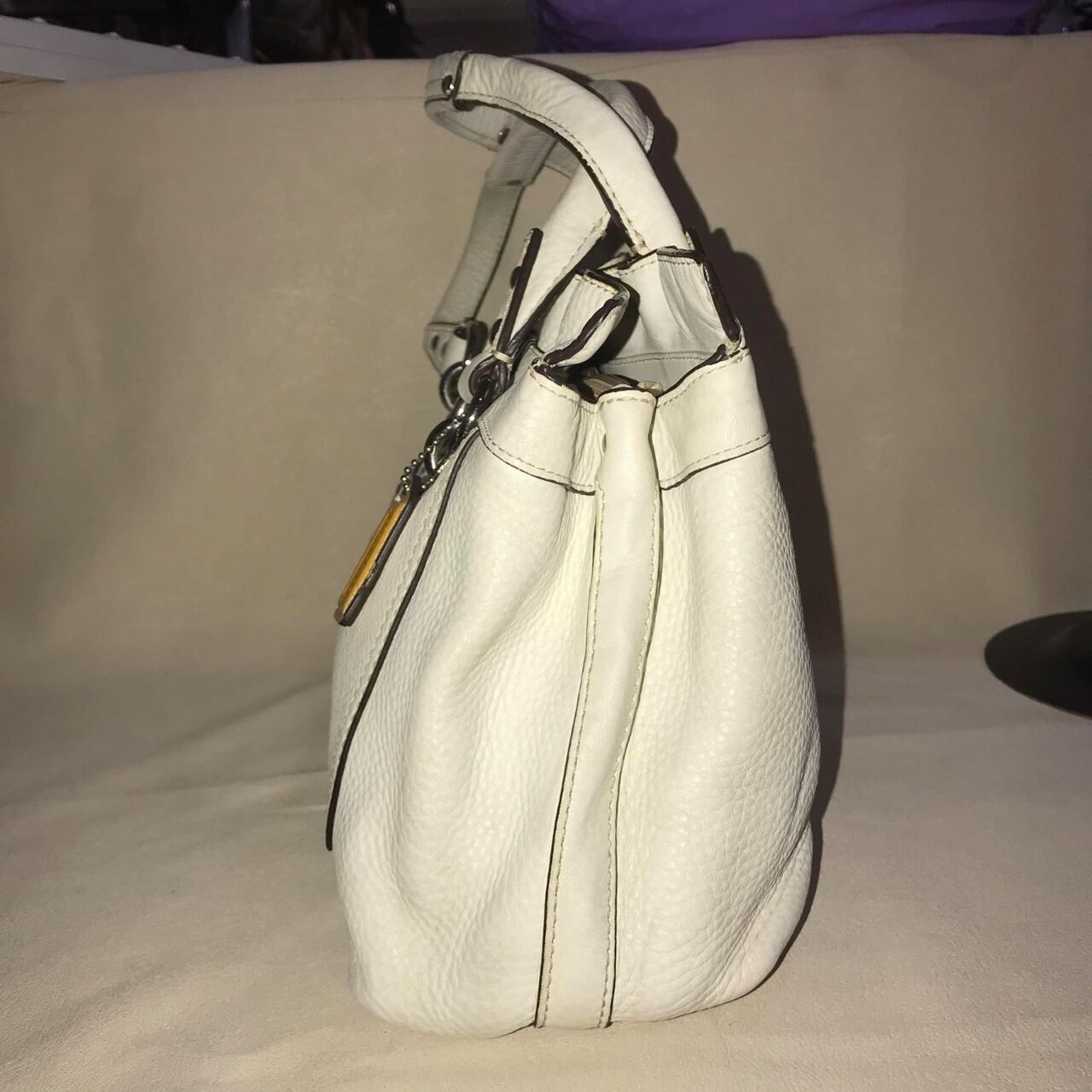 Coach White Shoulder Bag