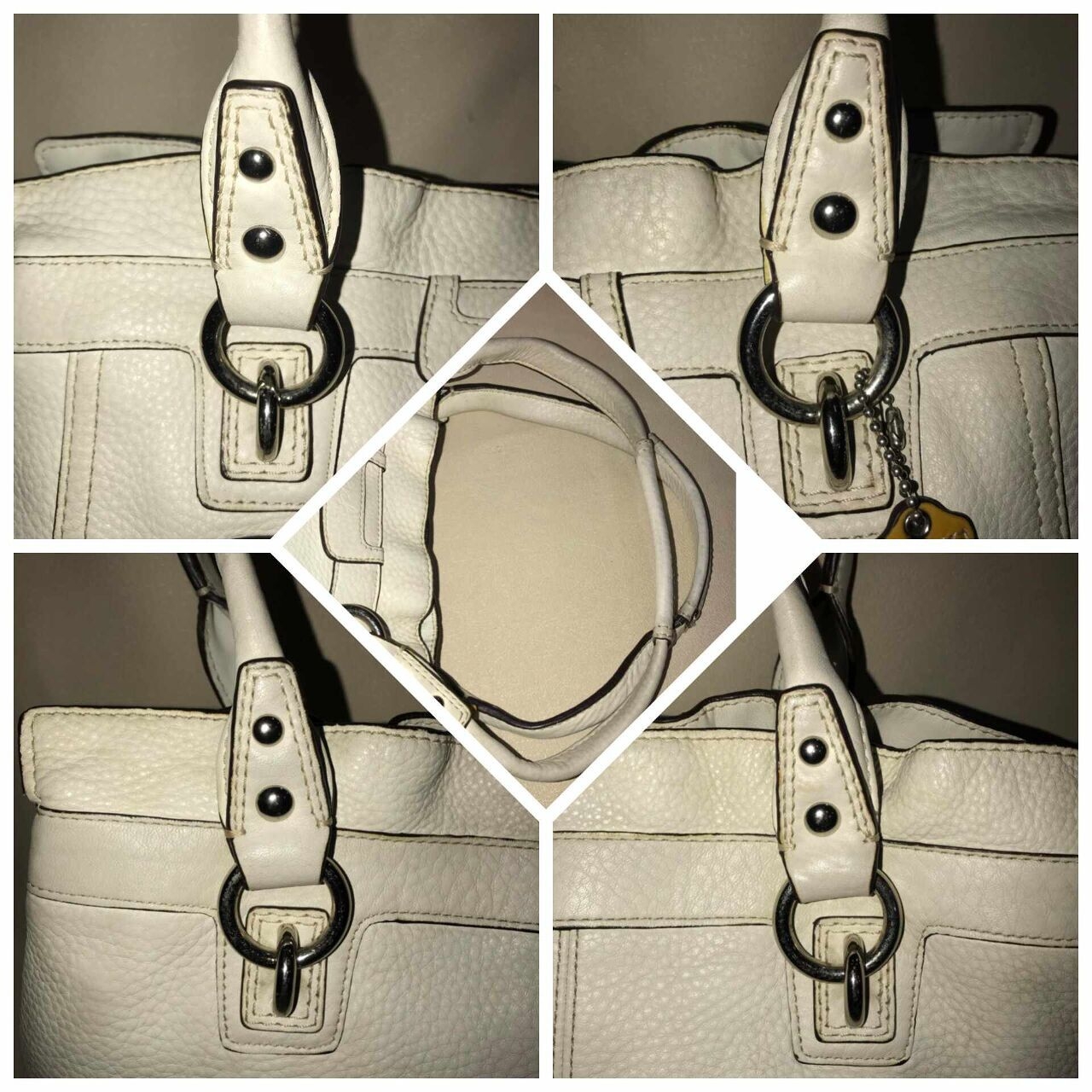 Coach White Shoulder Bag