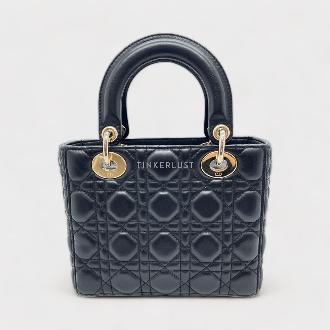 Christian Dior Lady Dior Small Black GHW 2017 Satchel