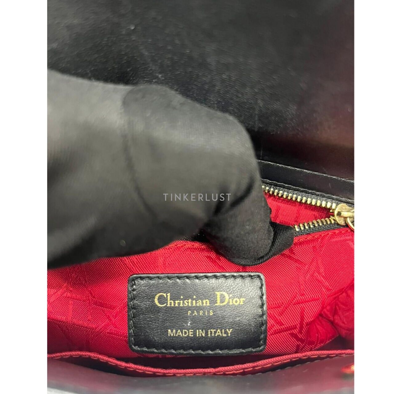 Christian Dior Lady Dior Small Black GHW 2017 Satchel