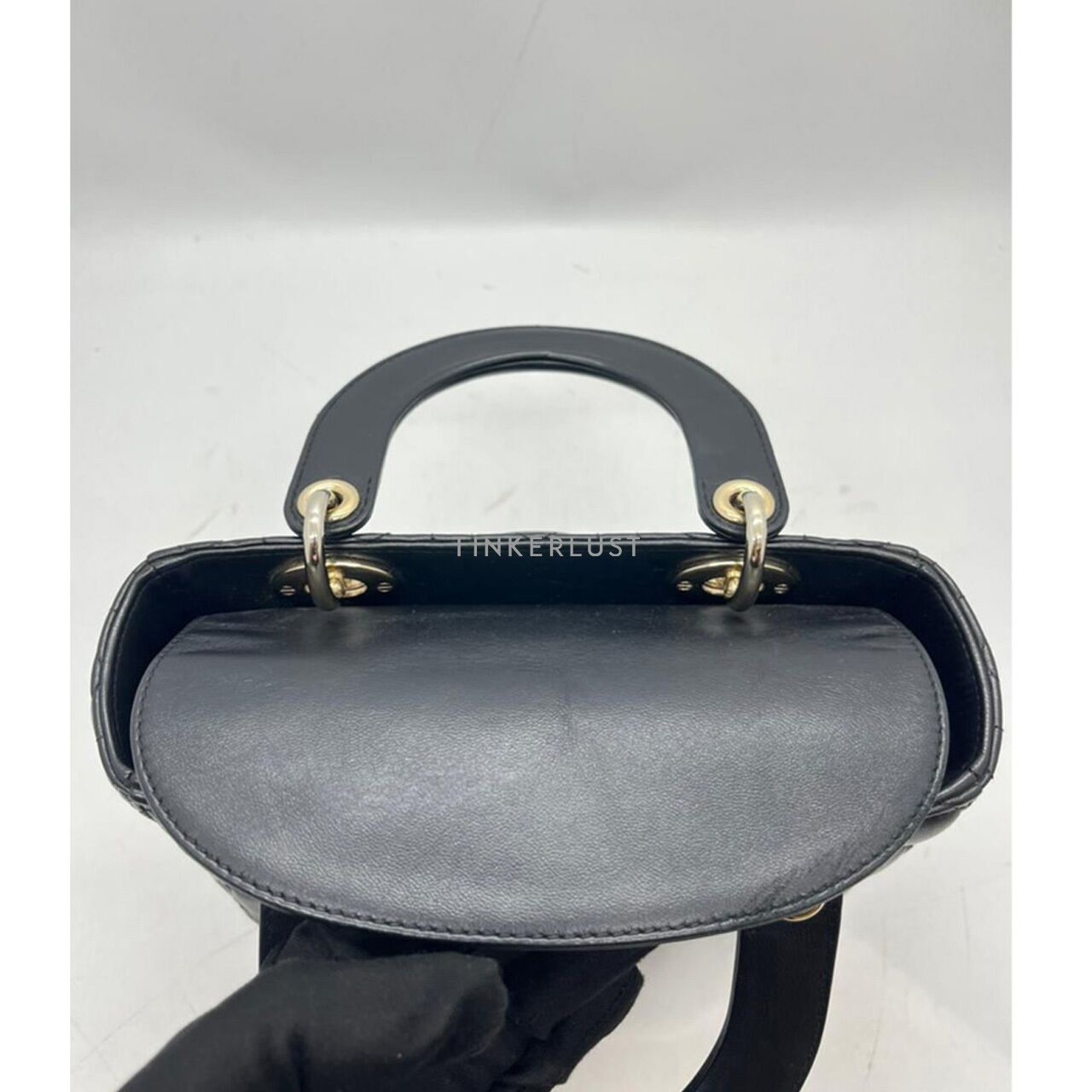 Christian Dior Lady Dior Small Black GHW 2017 Satchel