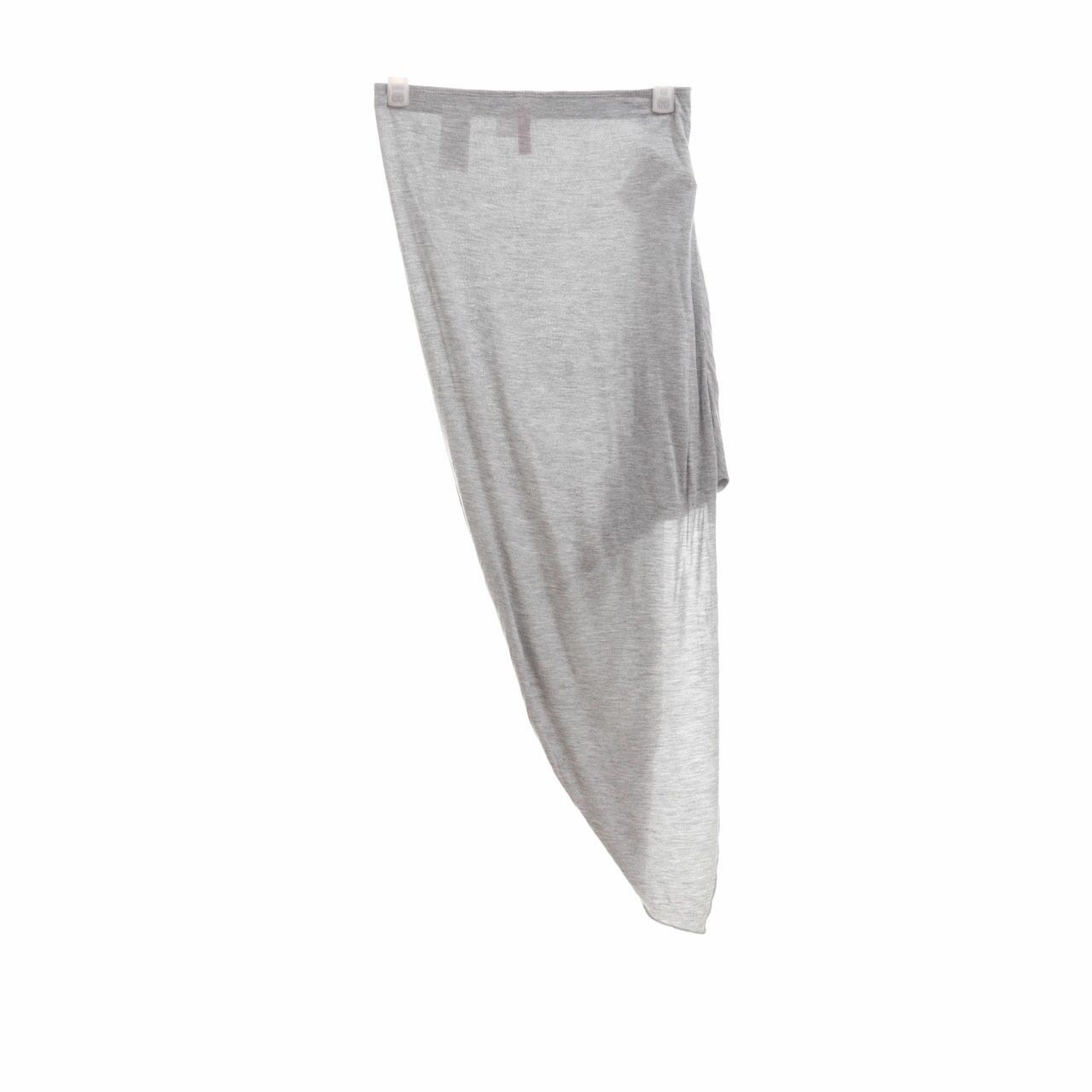 H&M Grey Midi Skirt