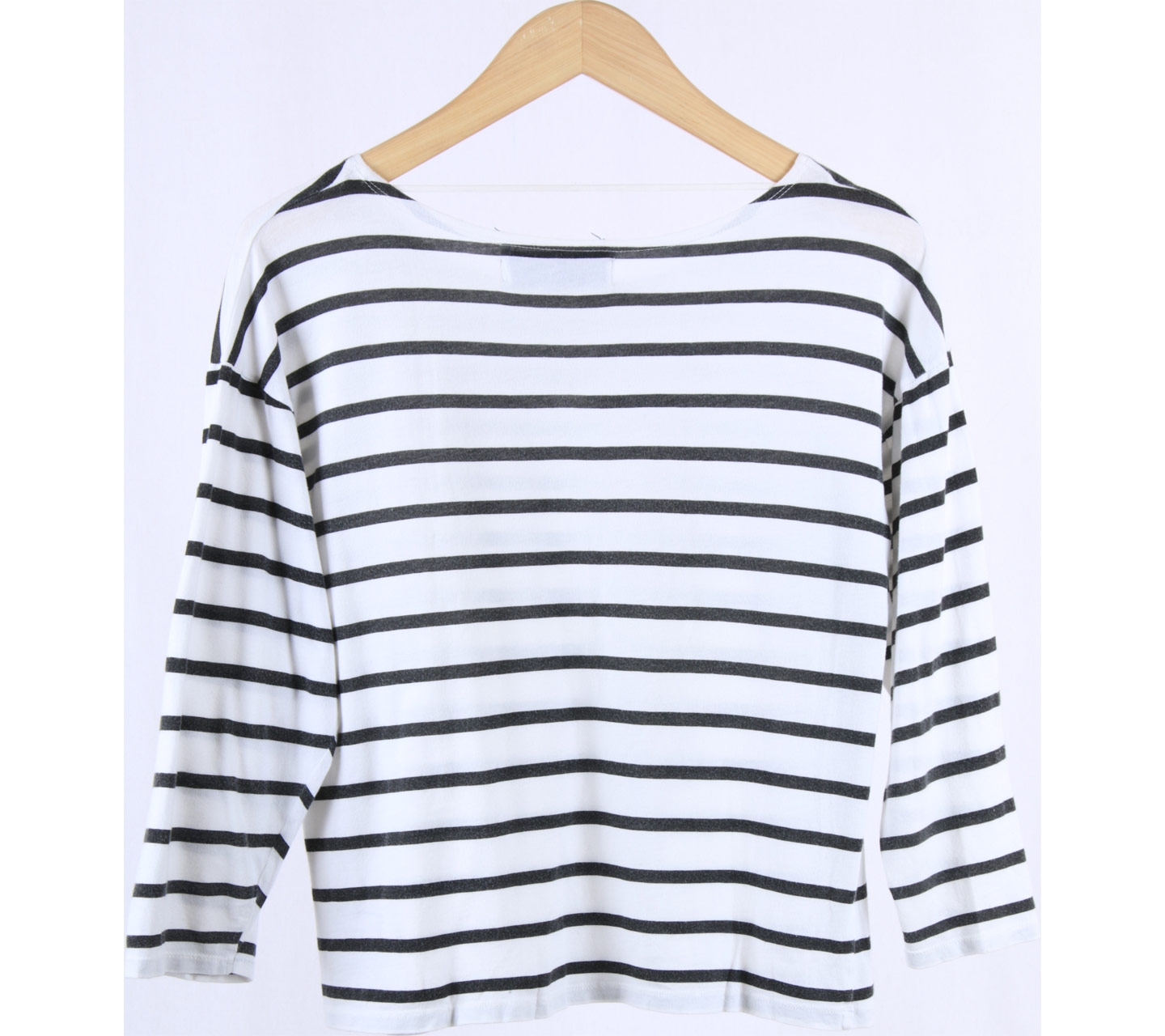 Zara Black And White Striped Blouse