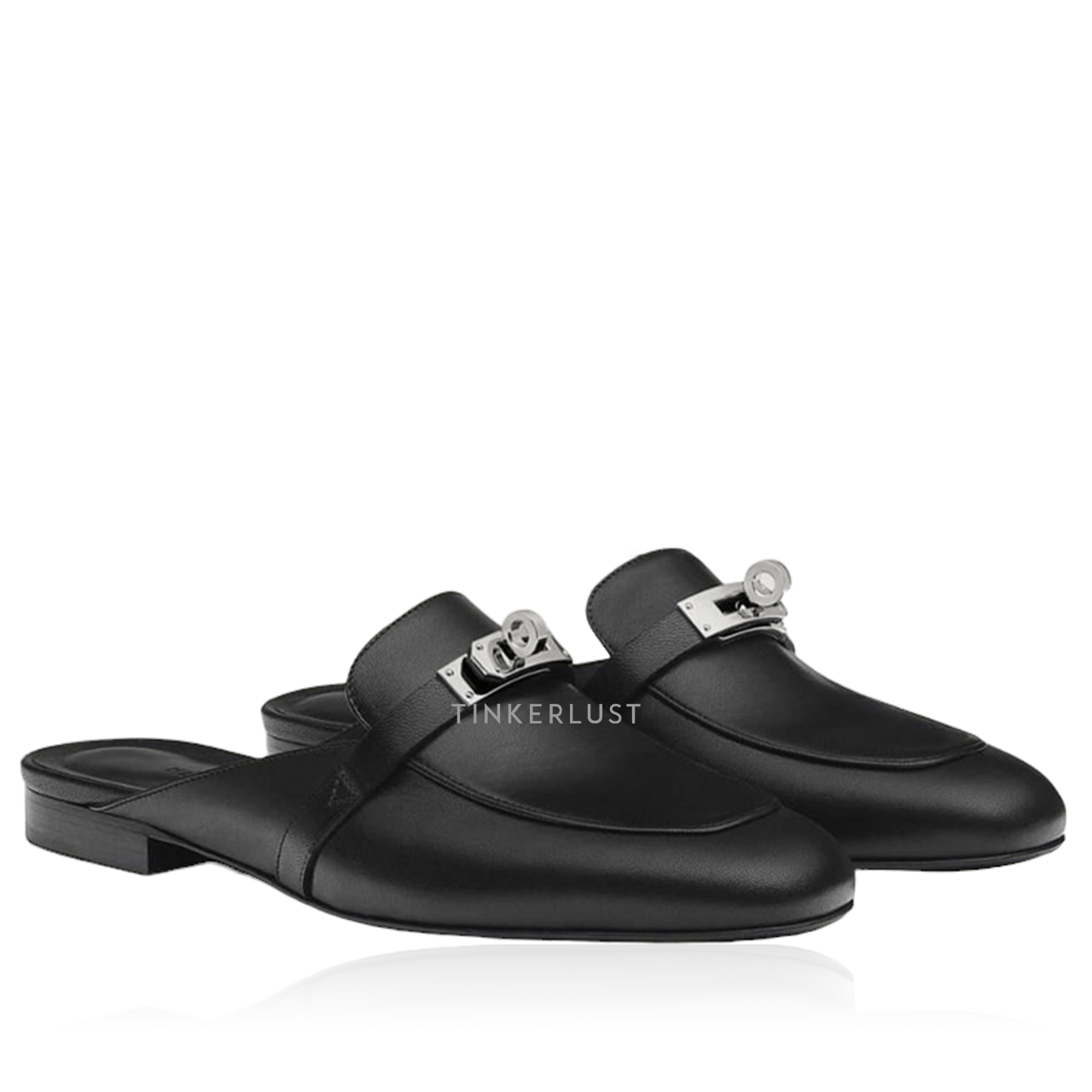 Hermes Oz Mules in Black PHW Sandals	