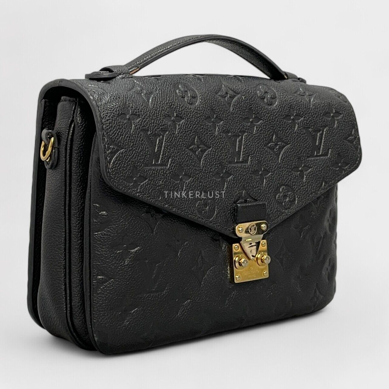 Louis Vuitton Pochette Metis Monogram Empreinte Noir Satchel Bag 