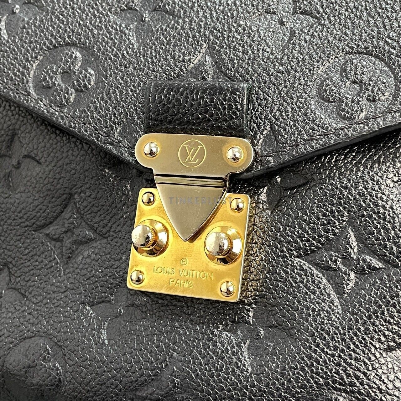 Louis Vuitton Pochette Metis Monogram Empreinte Noir Satchel Bag 