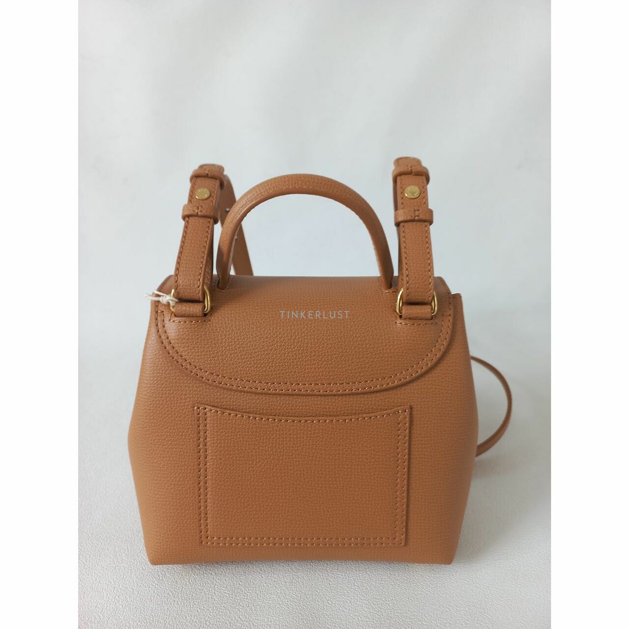 Polene Numero Un Nano Pebbled Trio Camel Satchel