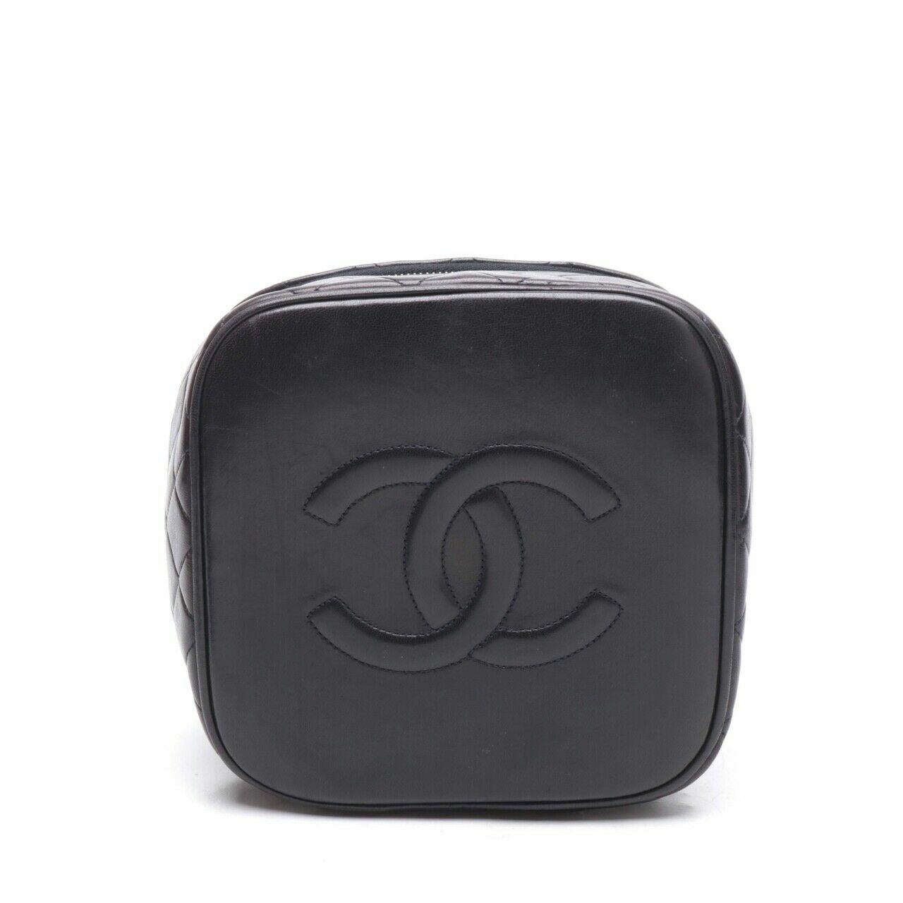 Chanel Dark Brown Vanity Hand Bag 